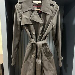 DKNY Women's Gray Trench Coat
